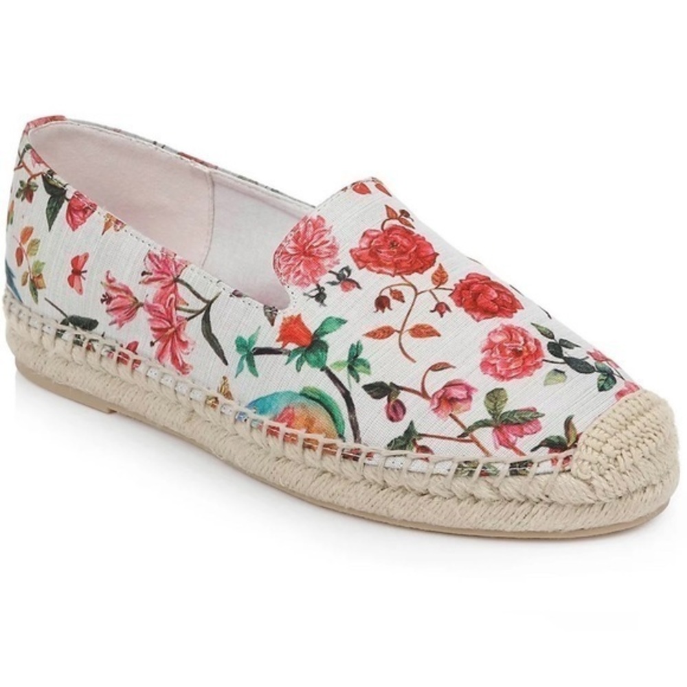 Flowery Espadrille Flats